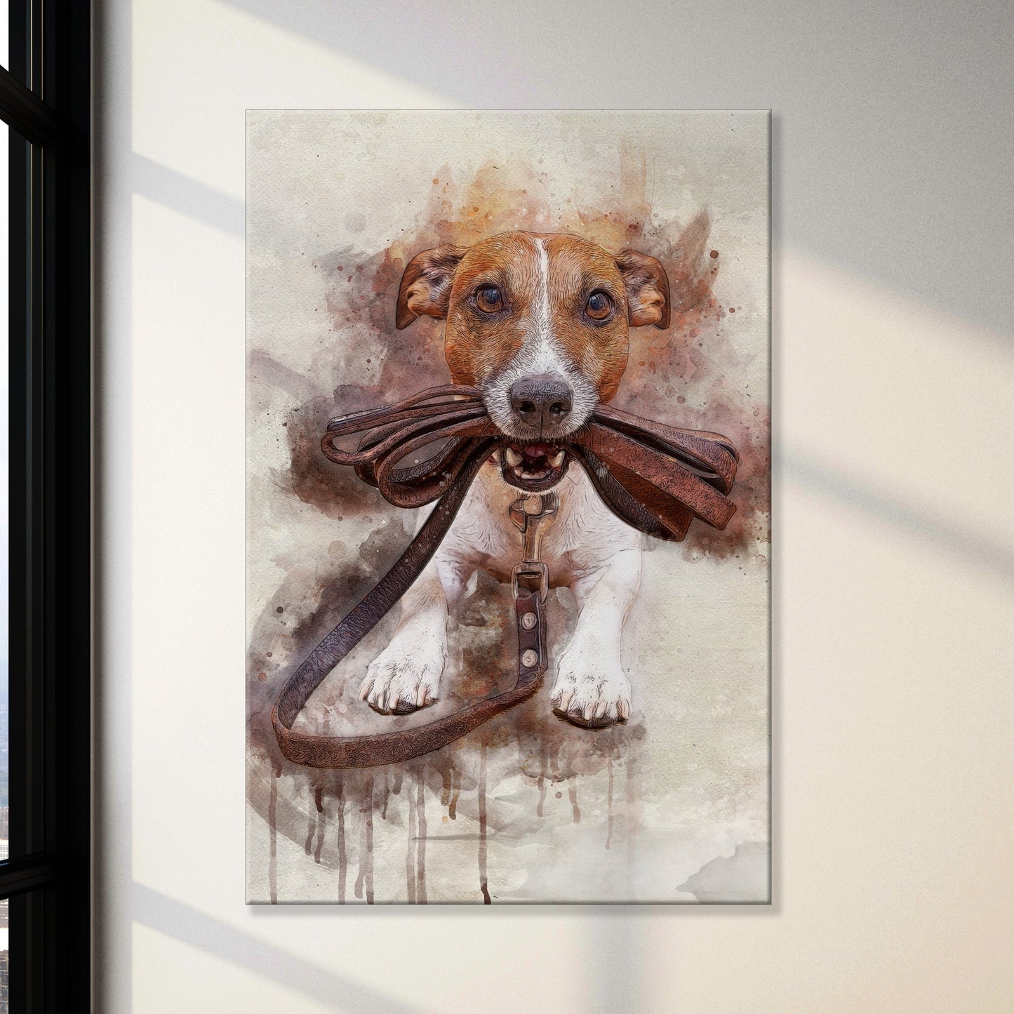 Pet Watercolor Portrait Sign III-1