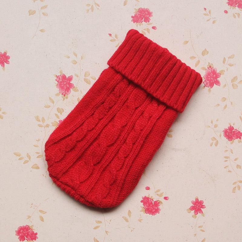 Cozy Knitted Wool Dog Sweater-7