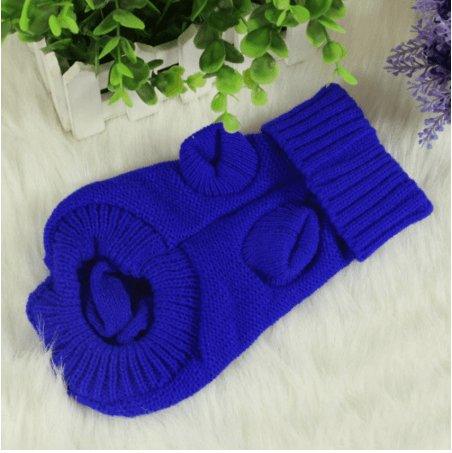 Cozy Knitted Wool Dog Sweater-2