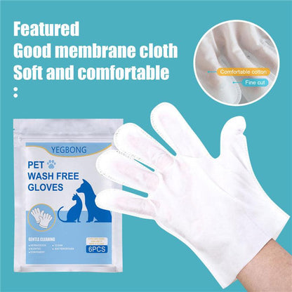 Pet Care Essentials: 6-Pack Of Disposable Non-Woven Gloves For A Clean And Happy Home-2