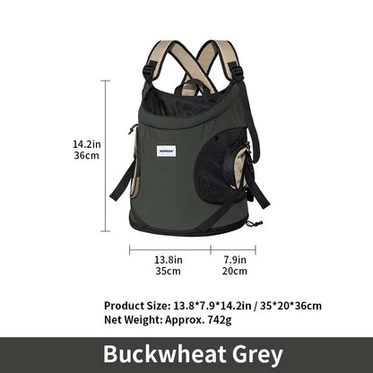 Pet Front Carry Chest Backpack – Stylish, Secure & Super Comfortable for Outdoor Adventures