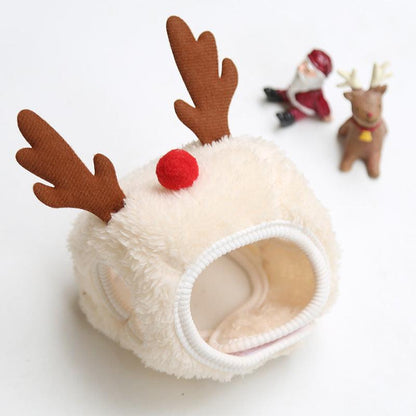 Christmas Pet Hat & Bandana Set for Holiday Photos & Costumes