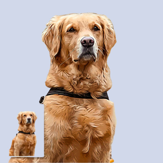 Pet Watercolor Portrait Custom Wall Art-0