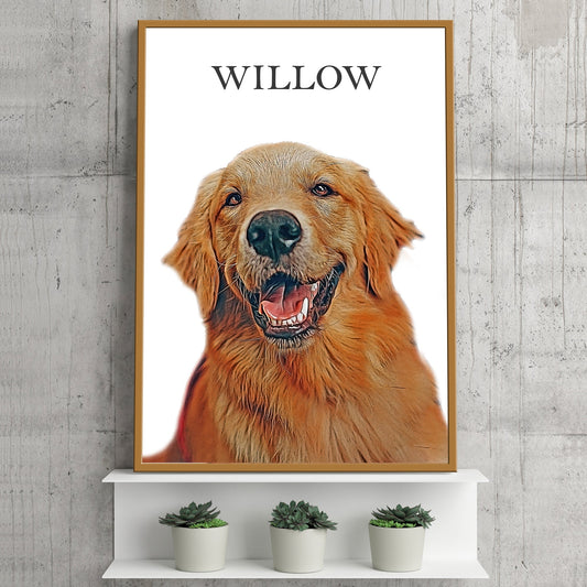 Personalized Pet Portrait Sign