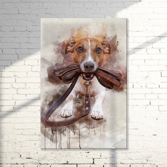 Pet Watercolor Portrait Sign III-0