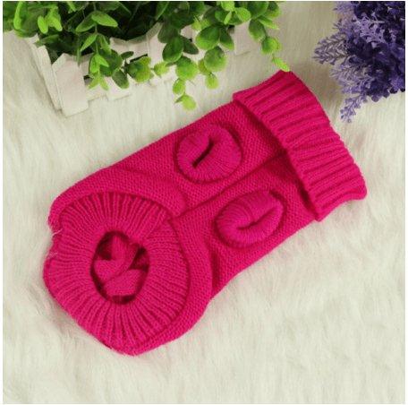 Cozy Knitted Wool Dog Sweater-1