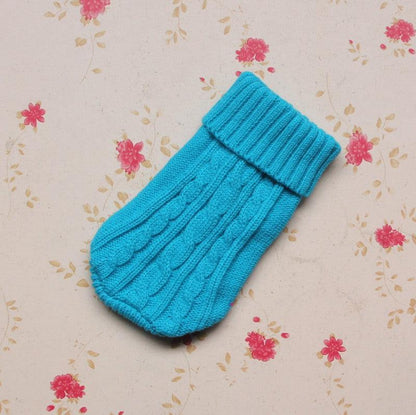 Cozy Knitted Wool Dog Sweater-5