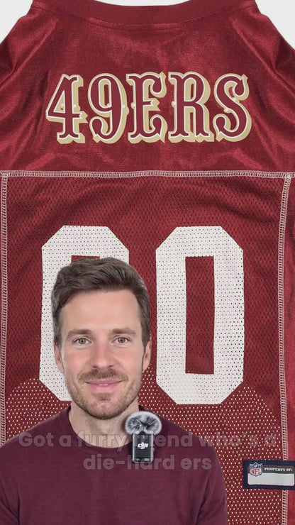 San Francisco 49ers Pet Striped Jersey